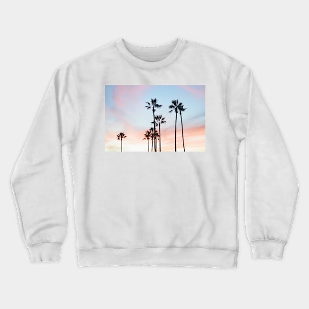 Tropical Palm Tree Sunset Crewneck Sweatshirt by NewburyBoutique